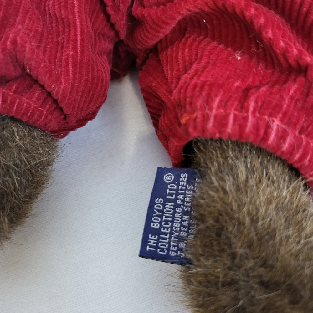 Boyds Bears '96 Christopher Bearwear Red Overalls 10